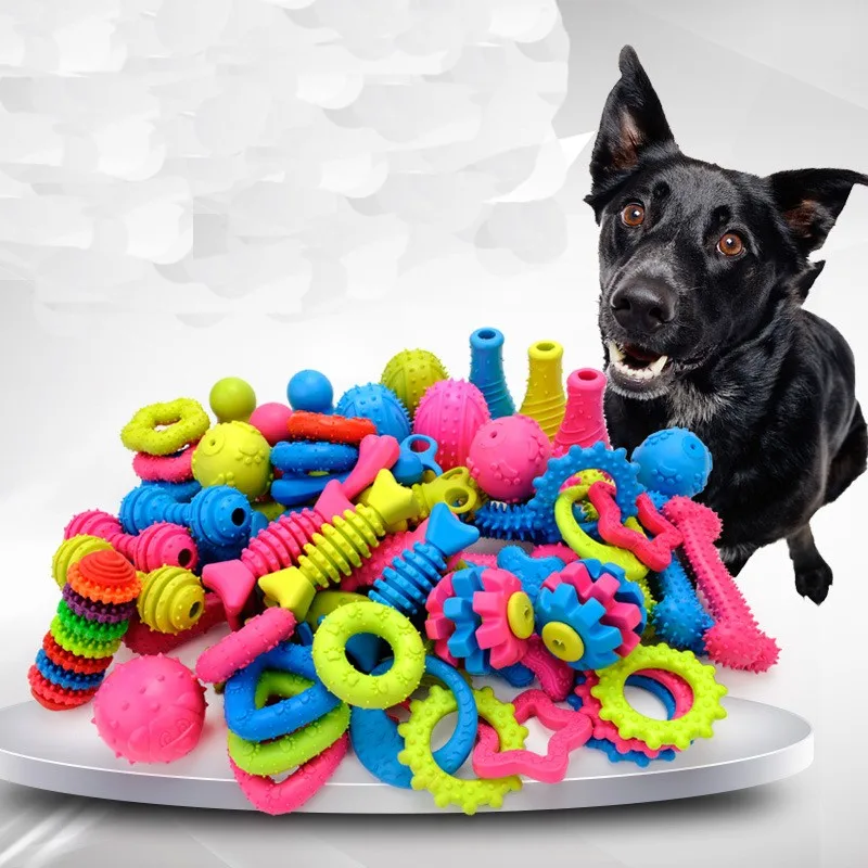 

1 шт., безопасная и экологически чистая резиновая жевательная игрушка для собак