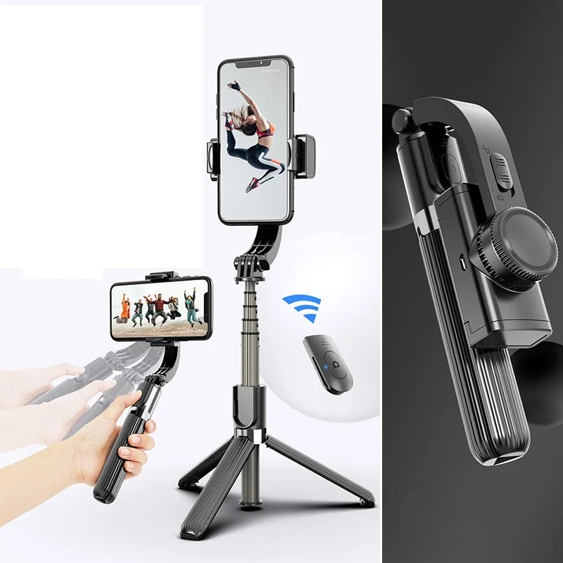 

FANGTUOSI Bluetooth Handheld Gimbal Stabilizer Mobile Phone Selfie Stick Holder Adjustable Selfie Stand For iPhone/Huawei