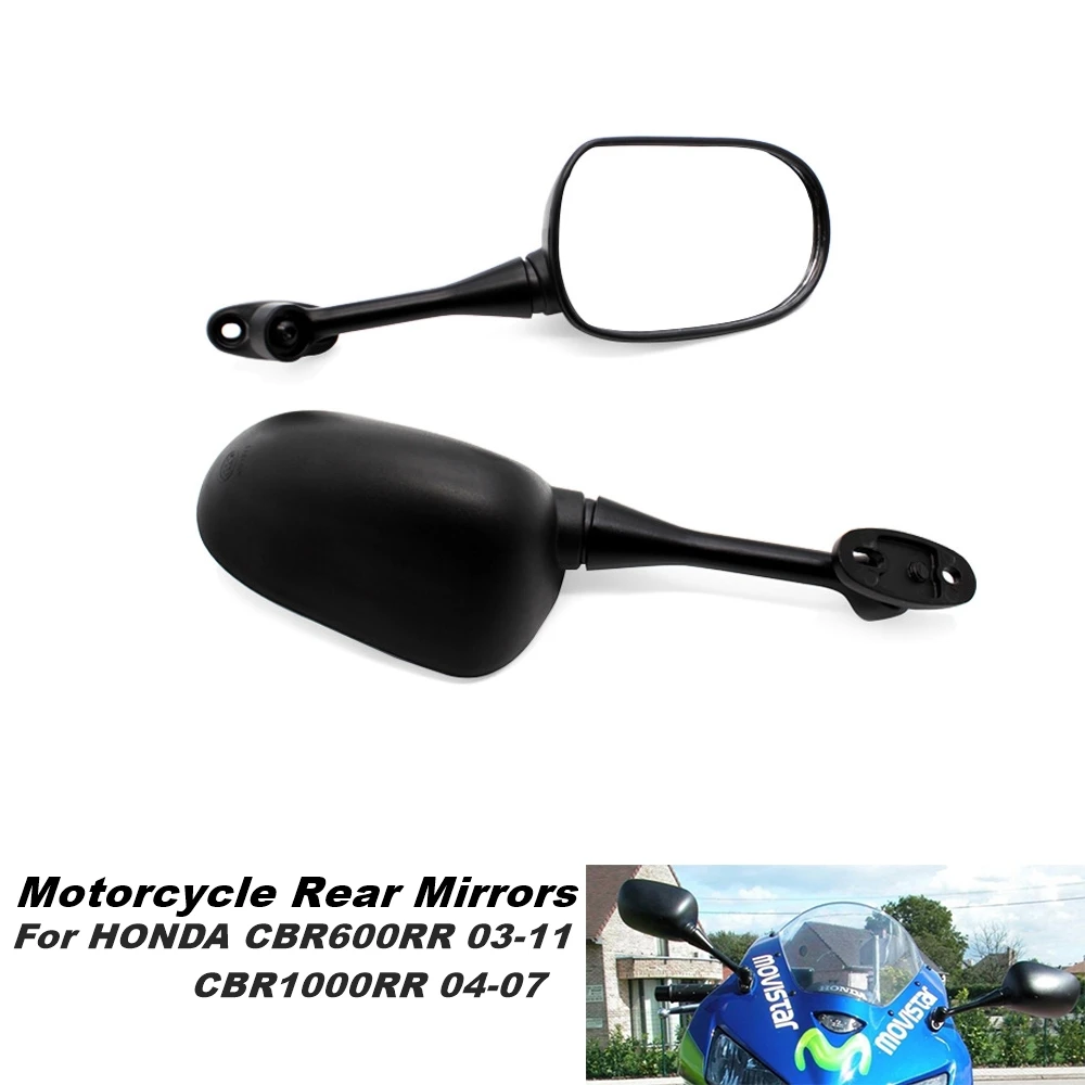 

Черные мотоциклетные боковые зеркала заднего вида для HONDA CBR600RR 03-11 CBR1000RR 04-07