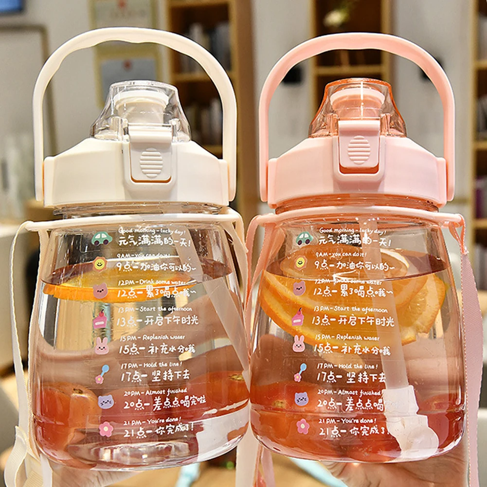 

Портативная бутылка для питьевой воды с наклейками, 1300 мл