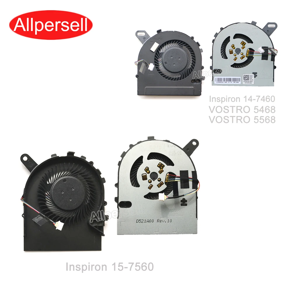 

New Laptop Cooling Cooler Fan for De ll INSPIRON 14-7460 15-7560 VOSTRO 5468 5568