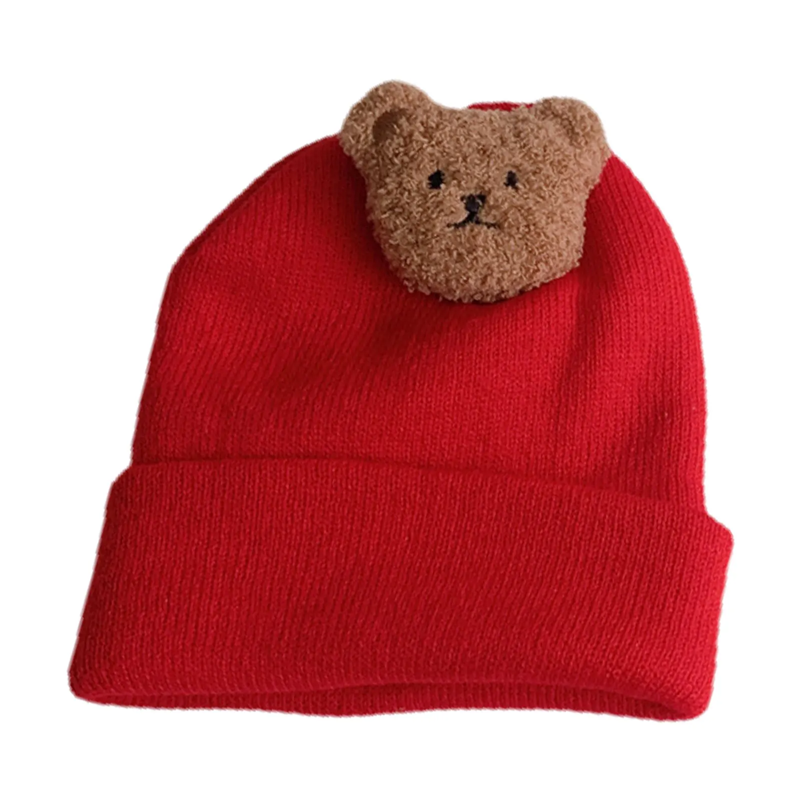 

Soft Warm Knitted Baby Hats Cute Bear Newborn Baby Hats Core Spun Yarn Infant Hat Autumn Winter Baby Beanie Baby Boys Girls Hats
