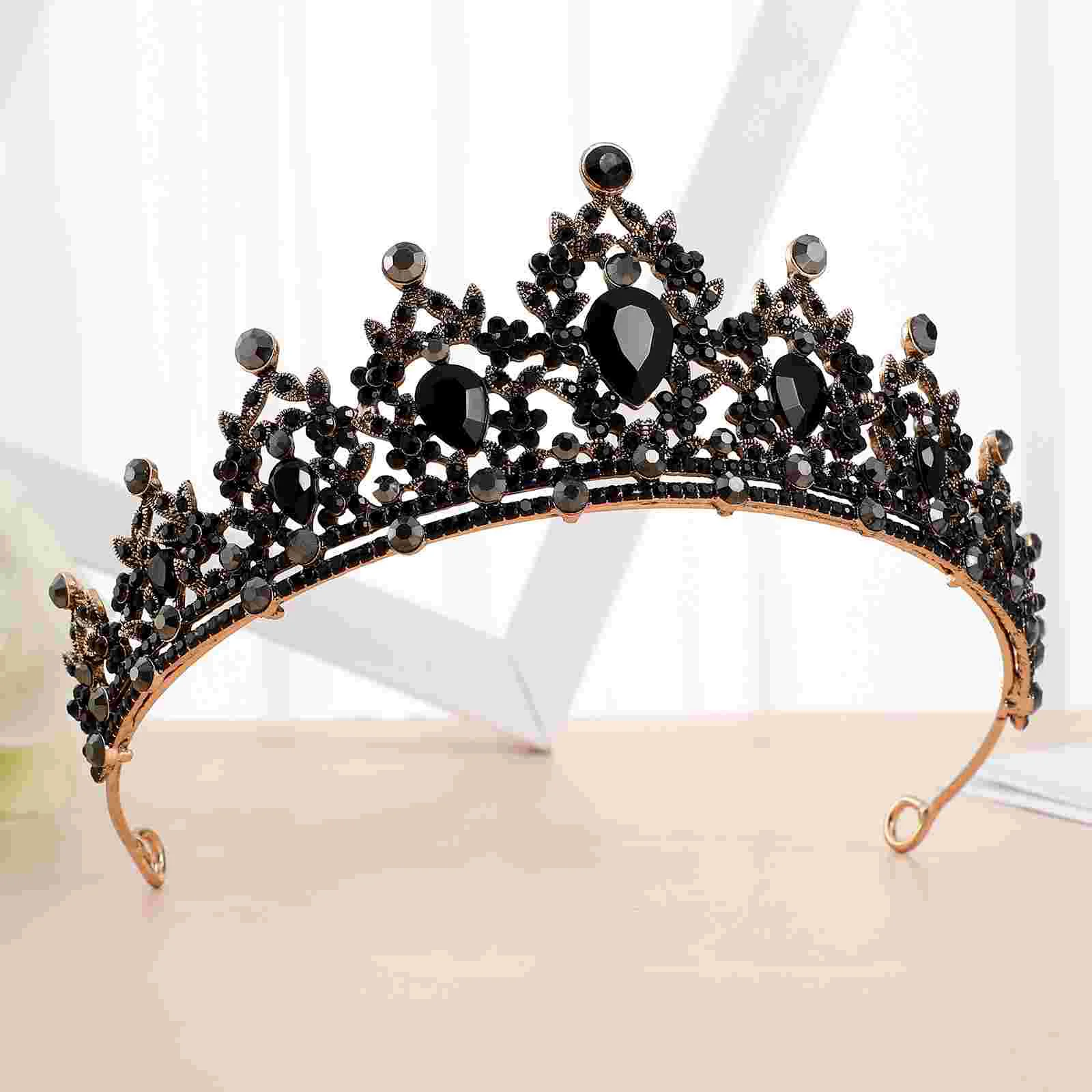 

Rhinestones Crown Tiara Bridal Wedding Crown Delicate Headdress Photography Prop for Women