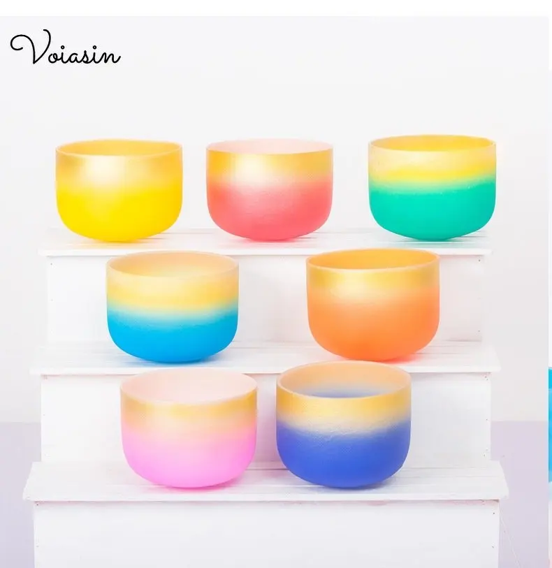 8-12-дюймовая поющая чаша с радужным красным кристаллом кварцевое звуковое