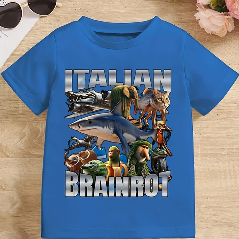 Детская футболка Brainrot хлопковая