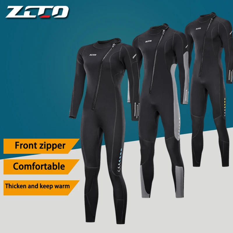 3MM Neoprene Wetsuit Men Surf Scuba Diving Suit Equipment Underwater Fishing Spearfishing Kitesurf Clothing Wet Suit Equipment