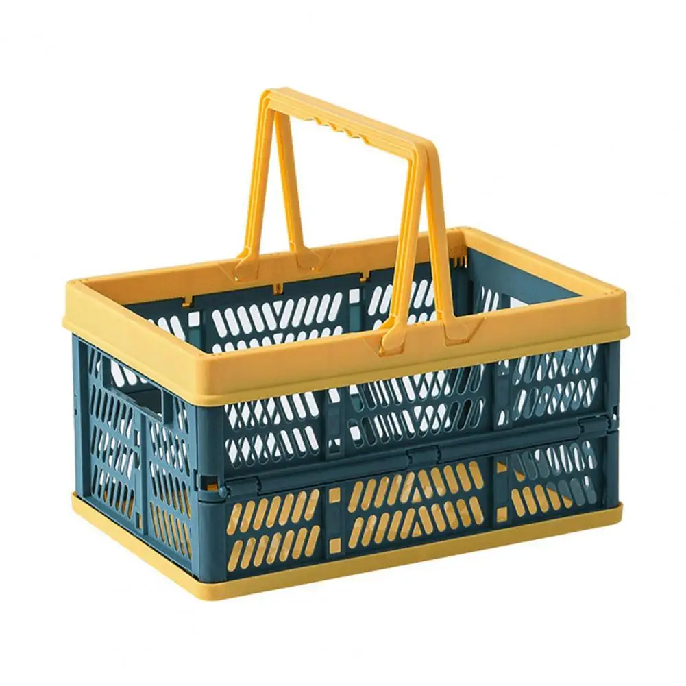 

Storage Box Storage Crates Wear-resistant Stackable Load Bearing Kitchen Storage Bin Organizer with Handle for Home