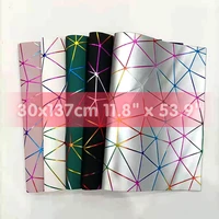 30x137cm spider geometric abstract synthetic pu faux artificial pvc vinyl leather fabric sheet roll for diy bags earrings bows