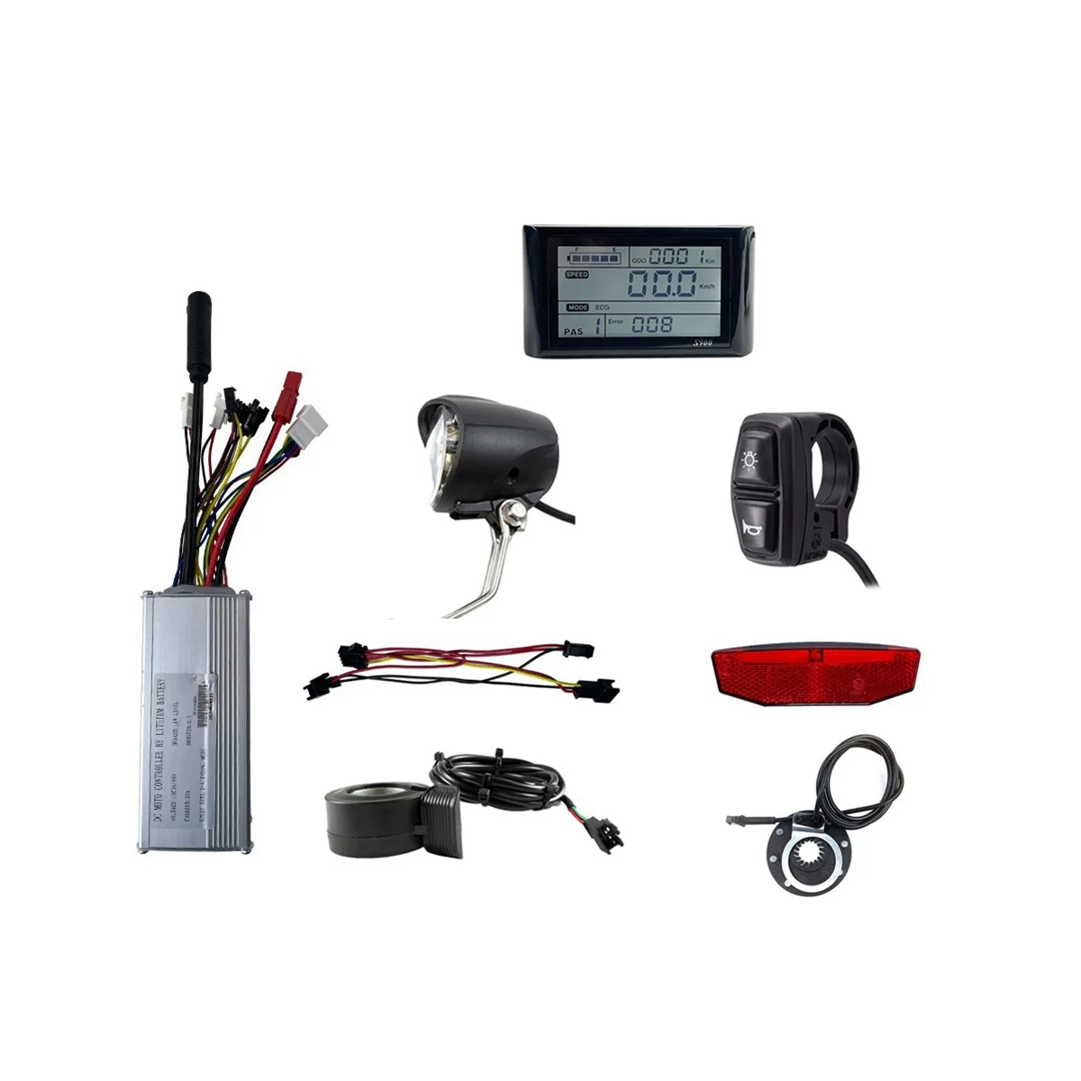 

Бесщеточный контроллер для электронного велосипеда, 36 В, 48 В, 750 Вт, 25 А, синусоидальный сигнал, дисплей для электронного велосипеда SW900