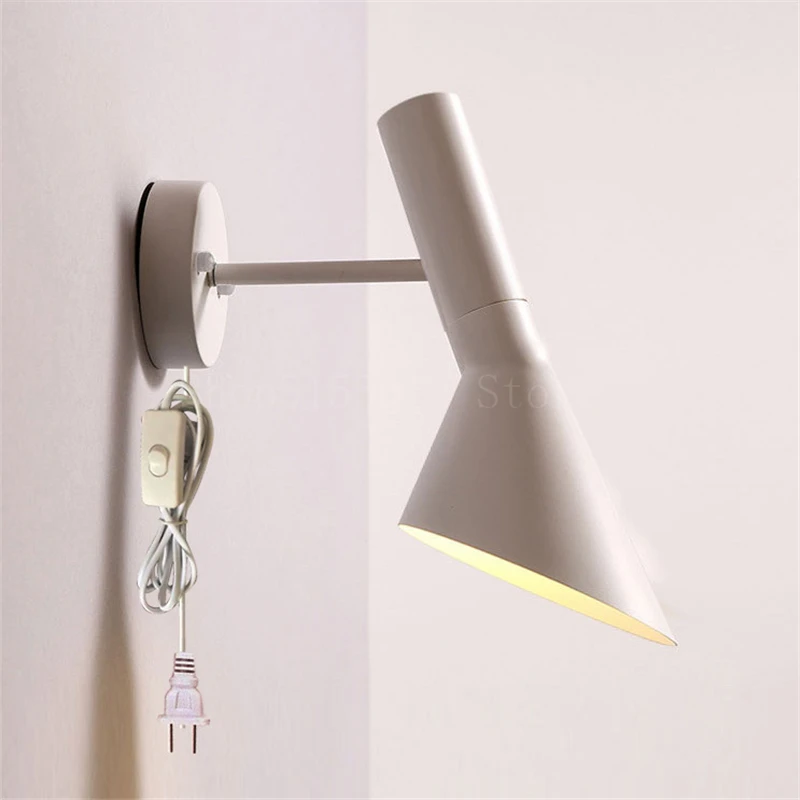 

Настенный светильник с регулируемым Рогом, современный светодиодный зеркальный светильник в стиле лофт, бра E27 для спальни, домашний декор, ...