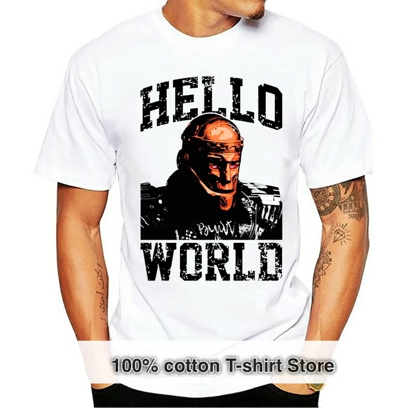 

PATROL TITANS UNOFFICIAL ROBOTMAN HELLO WORLD ADULTS T-SHIRT Vintage Tee Tshirt