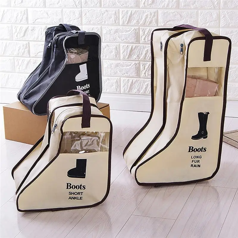 Reusable Tall Boot Bag Shoes Sneaker Zipper Storage Underbed Boots Protector Pouch Home Adults Kids Organizer Accessories