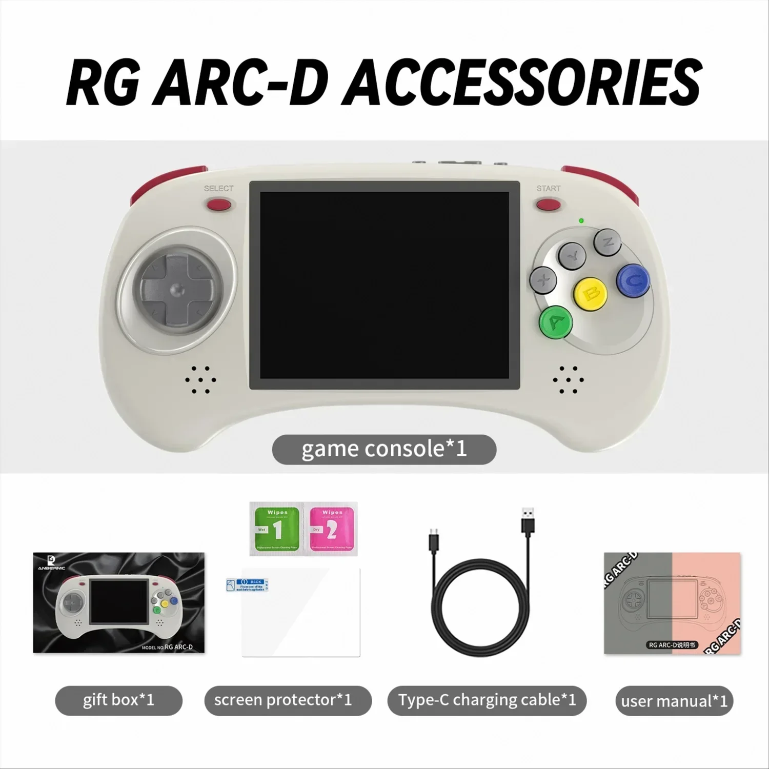 ANBERNIC RGARC-D RGARC-S ОС Android Linux 4-дюймовый IPS-экран 80000 игр Портативные портативные