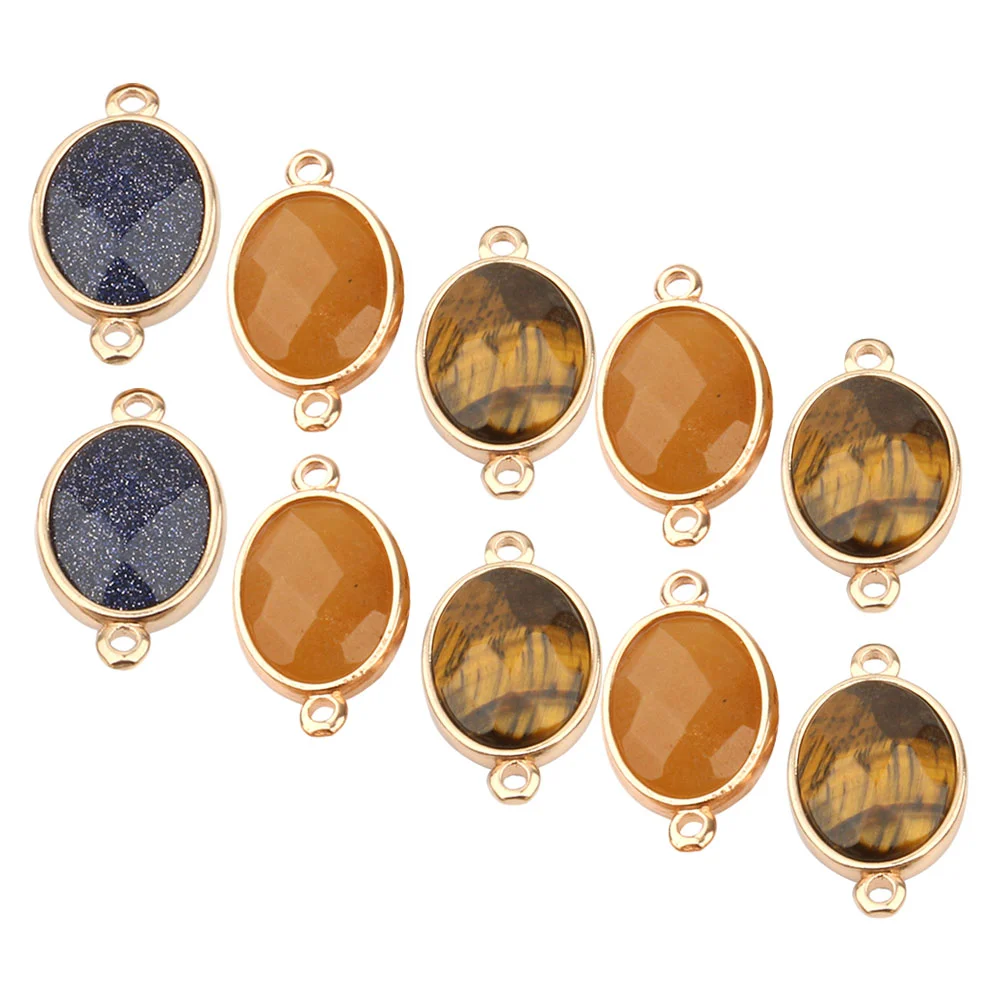 

10Pcs Natural Stone Connectors Pendants Fashion Connectors for Pendants