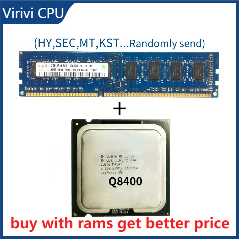 

DDR3 2G 1333 МГц с четырехъядерным процессором Q8400 2,66 ГГц 95 Вт LGA 775 4 МБ кэш FSB 1333 десктопный процессор LGA775 протестирован 100% рабочий
