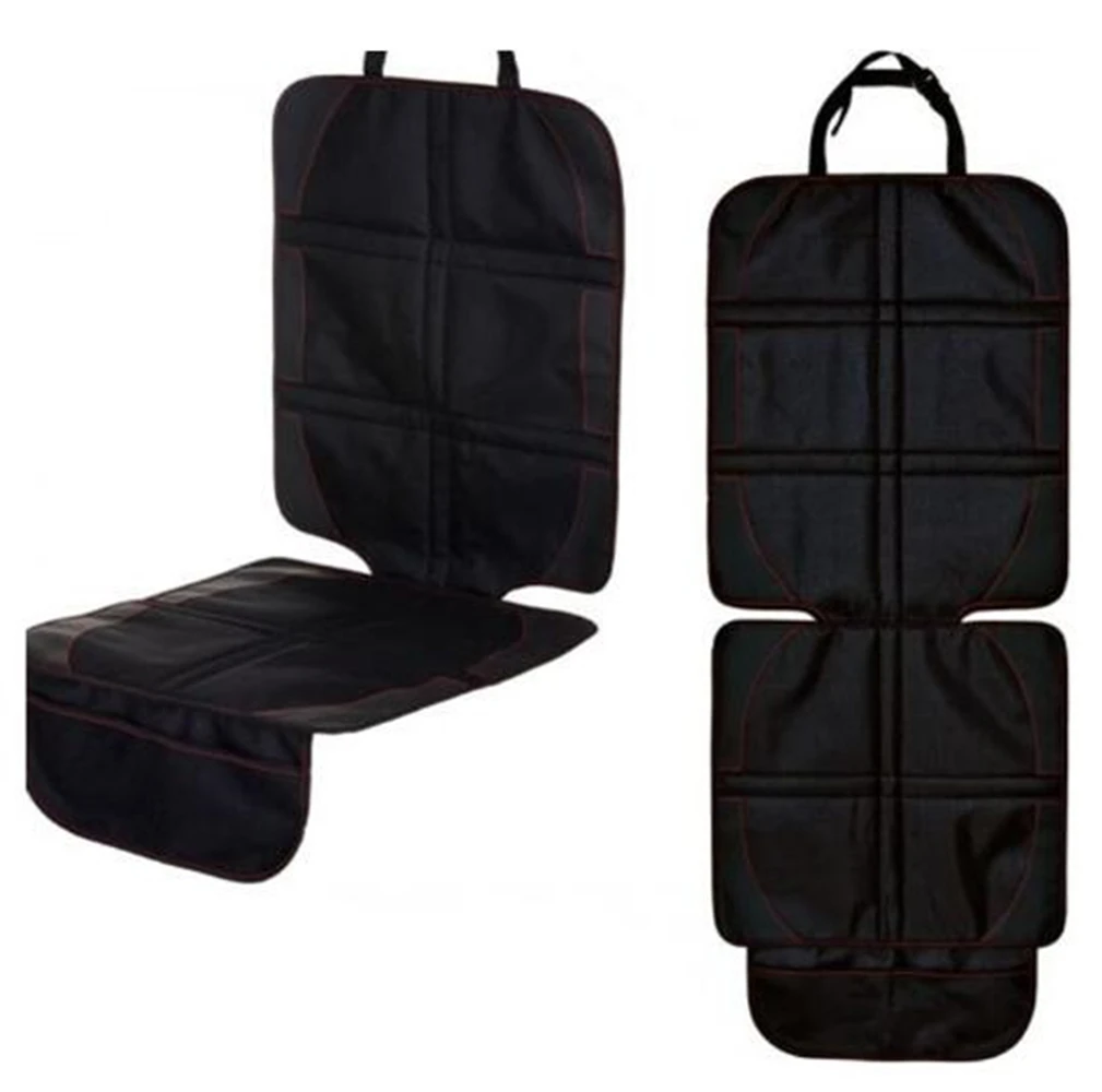 

New Luxury leather Car Seat Protector Child or baby car seat cover Easy Clean Seat Protector Safety Anti Slip Universal Black