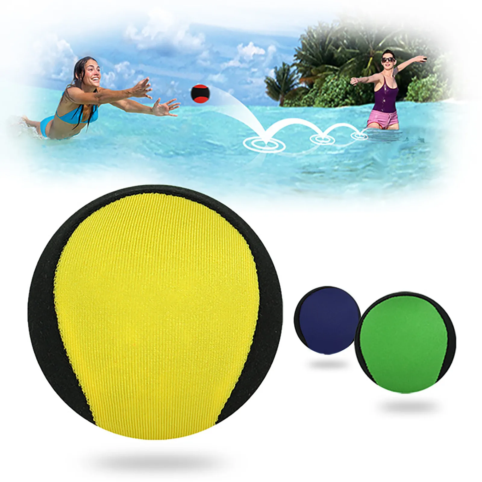 Pool Toys For Kids TPR Water Bounce Balls Beach Toy Surf Skimming Jumper Sport Ball Piscinas Game Fidget Stress Relief Balloons