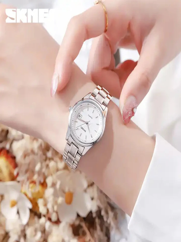 SKMEI Q031 Q032 China Factory Custom Logo Watch Couple Gift Fashion Quartz Wrist Watch Cheap Prices Clock For Lover Hand Watch