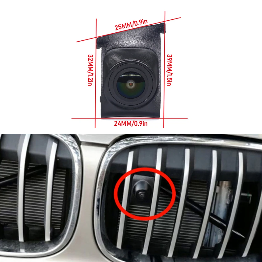 Автомобильная камера переднего вида для BMW X3 X4 1 2 3 7 серии HD Водонепроницаемая