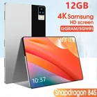 Бесплатная доставка, Android 11,0, 12 Гб ОЗУ, 512 Гб ПЗУ, 10,1 дюйма, 4k HD экран, Snapdragon 845, планшет, телефон с двумя SIM-картами или Wi-Fi
