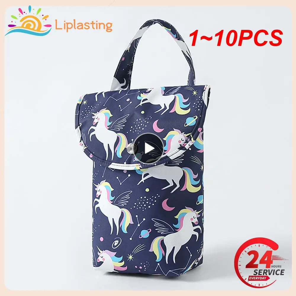 

1~10PCS New Waterproof and Reusable Baby Diaper Bag Baby Handbag Large Capacity Mommy Diaper Storage Bag Carrying Bag for Going