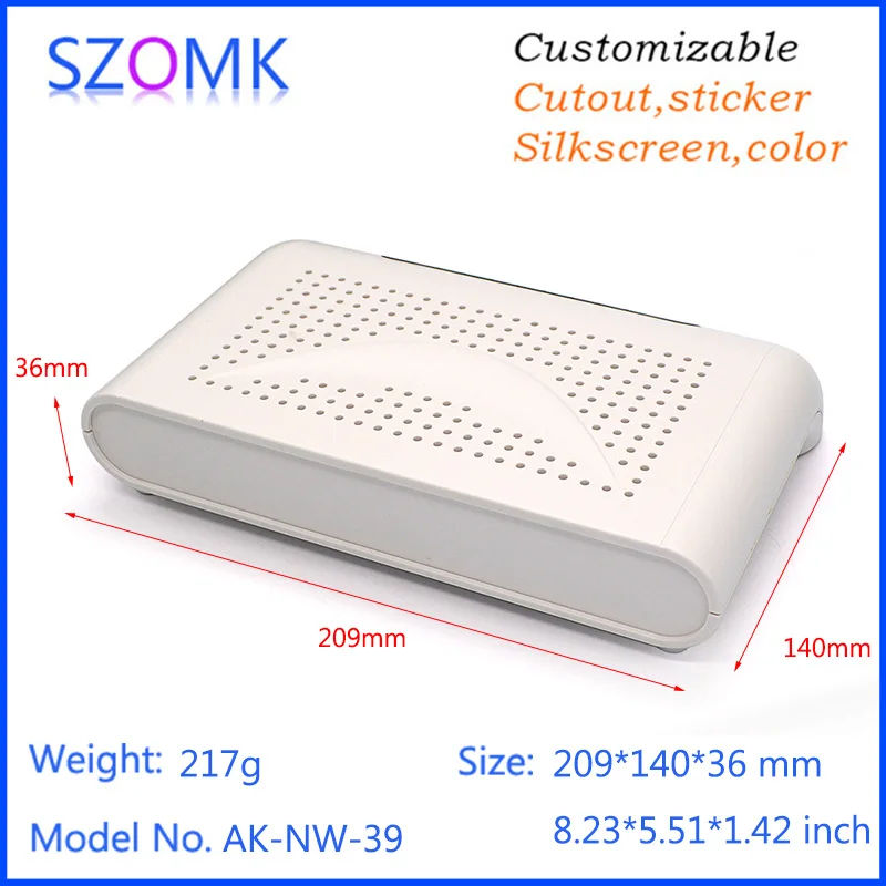 

Пластиковый корпус для электроники с Wi-Fi (10 шт.) 210*140*42 мм