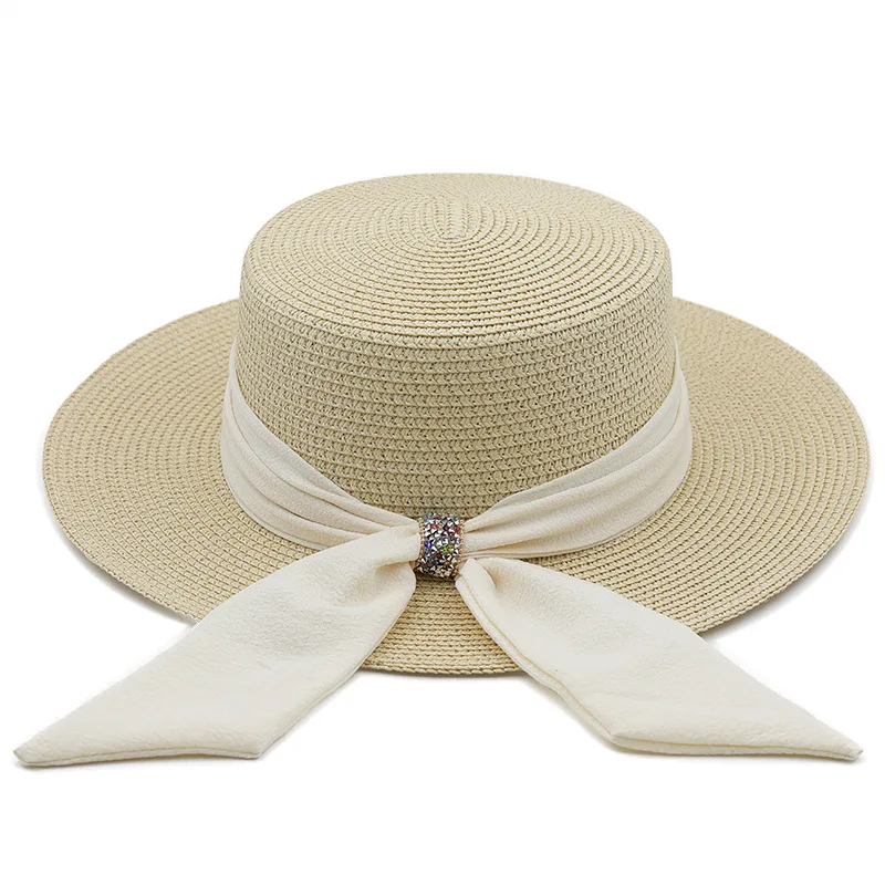 

Foldable Beach Brim Straw Hat Women's Summer All-match Small Fresh Seaside Summer Vacation Sunscreen Sunshade Hat
