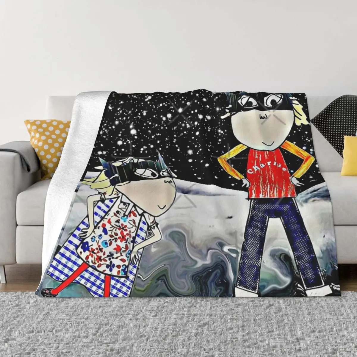 Ультра-мягкое Флисовое одеяло Чарли и Лола
