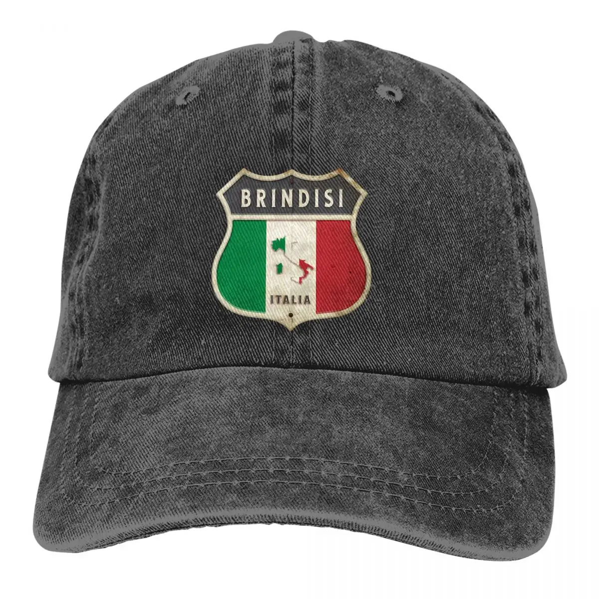 

Pure Color Dad Hats Brindisi Italy Coat Of Arms Women's Hat Sun Visor Baseball Caps National Flag Peaked Cap