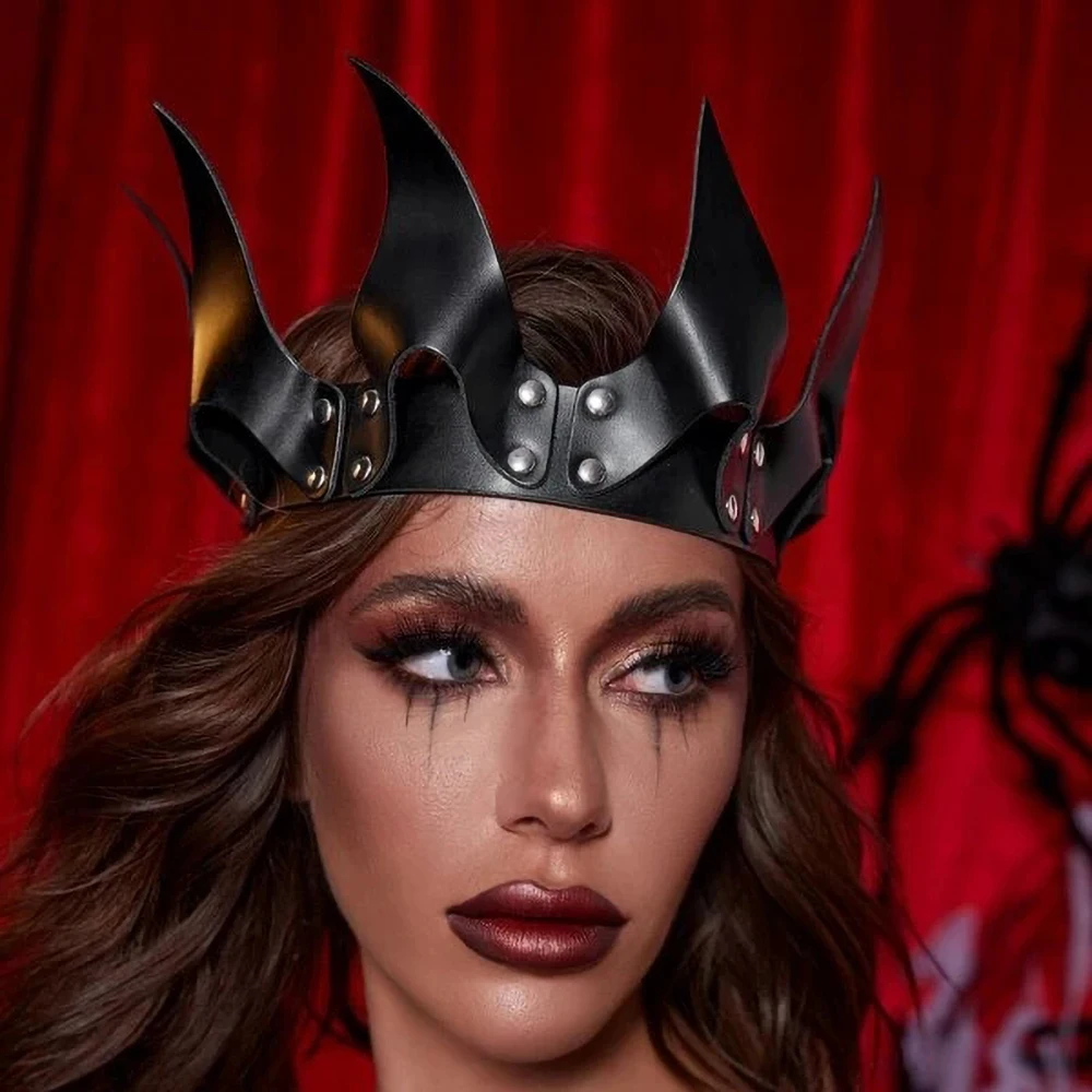 Эротический БДСМ сексуальный кожаный упряжкой Женская Мужская маска готический