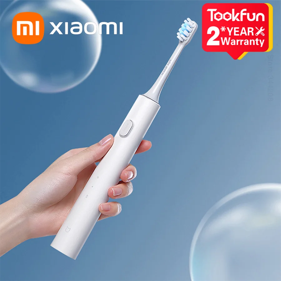 XIAOMI MIJIA Sonic Electric Toothbrush T301 IPX8 Teeth Vibrator Wireless Ultrasonic Whitening Oral Hygiene Cleaner Brush 50 Days