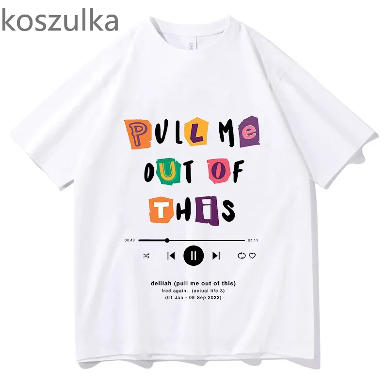 Футболки Fred Again на десять дней Забавные футболки из 100% хлопка с коротким рукавом и