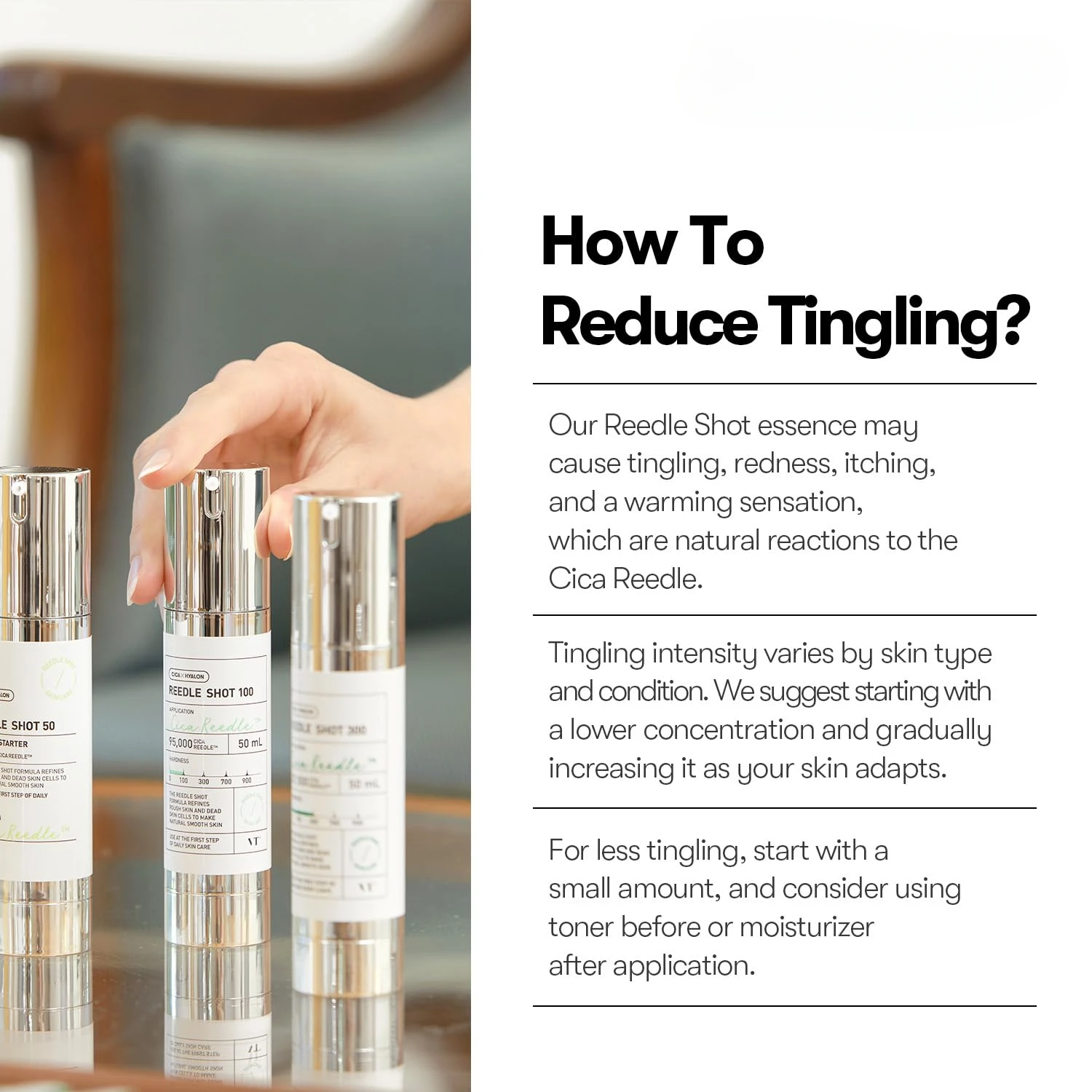 COSMETICS CICA Reedle Shot 300 эссенция | Интенсивная для лица комплекс центеллы гиалуроновая
