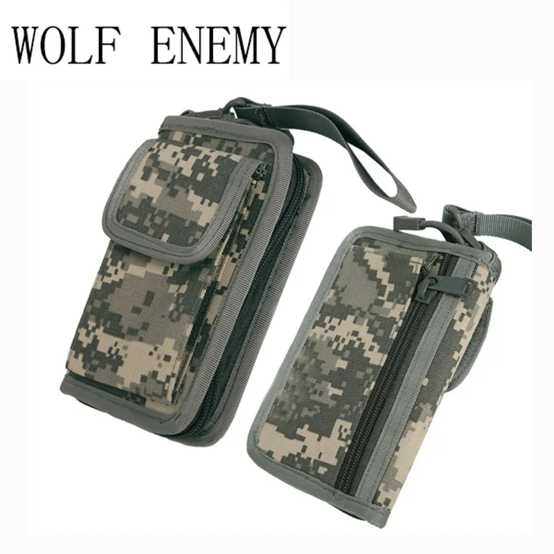 

New Arrival Stylish Men's Nylon Military Tactical Wallet Zipper 5 Colors Army Green ACU TAN Black Camo Purse Boys Wallet