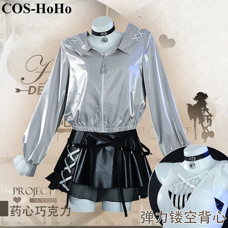 

COS-HoHo Project Neural Cloud Florence PA15 Valentine's Day Medicine Heart Chocolate Game Suit Cosplay Costume Women Outfit