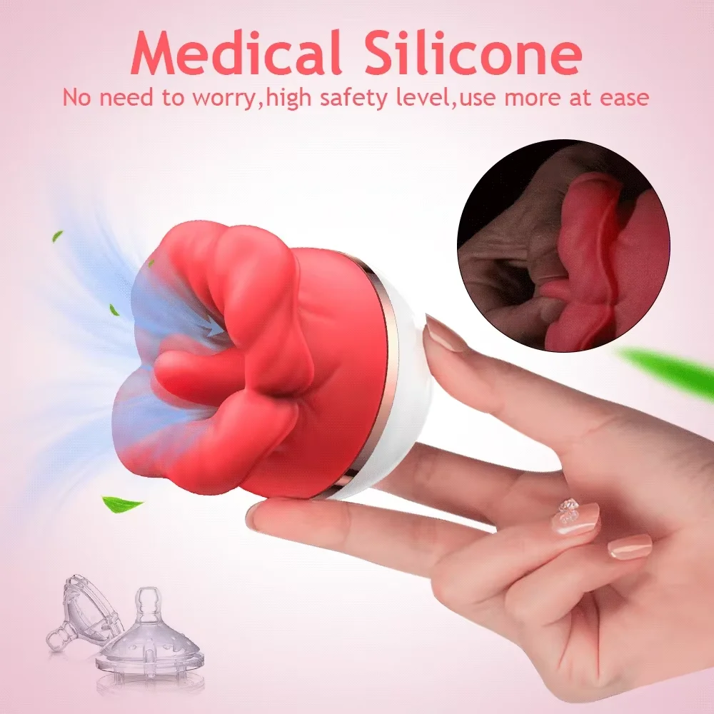 Вибратор для сосания розы женщин стимулятор сосков влагалища массажер клитора