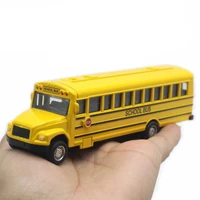 vehicle model car toy alloy gift pull back school bus collection children decor gift