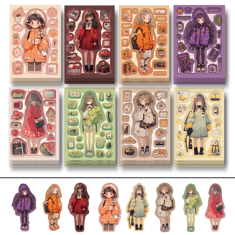 

8 шт., декоративные наклейки для ноутбука