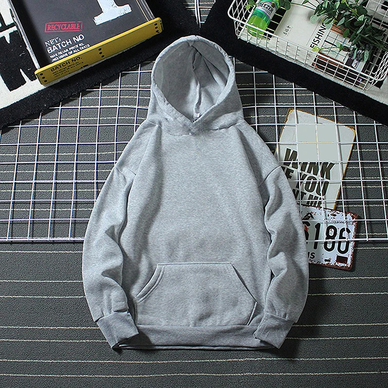

2023 Fashion New Loose Female Male Solid Color Hoodie Sweater Bottoming Shirt all-match Hoodie With Hat