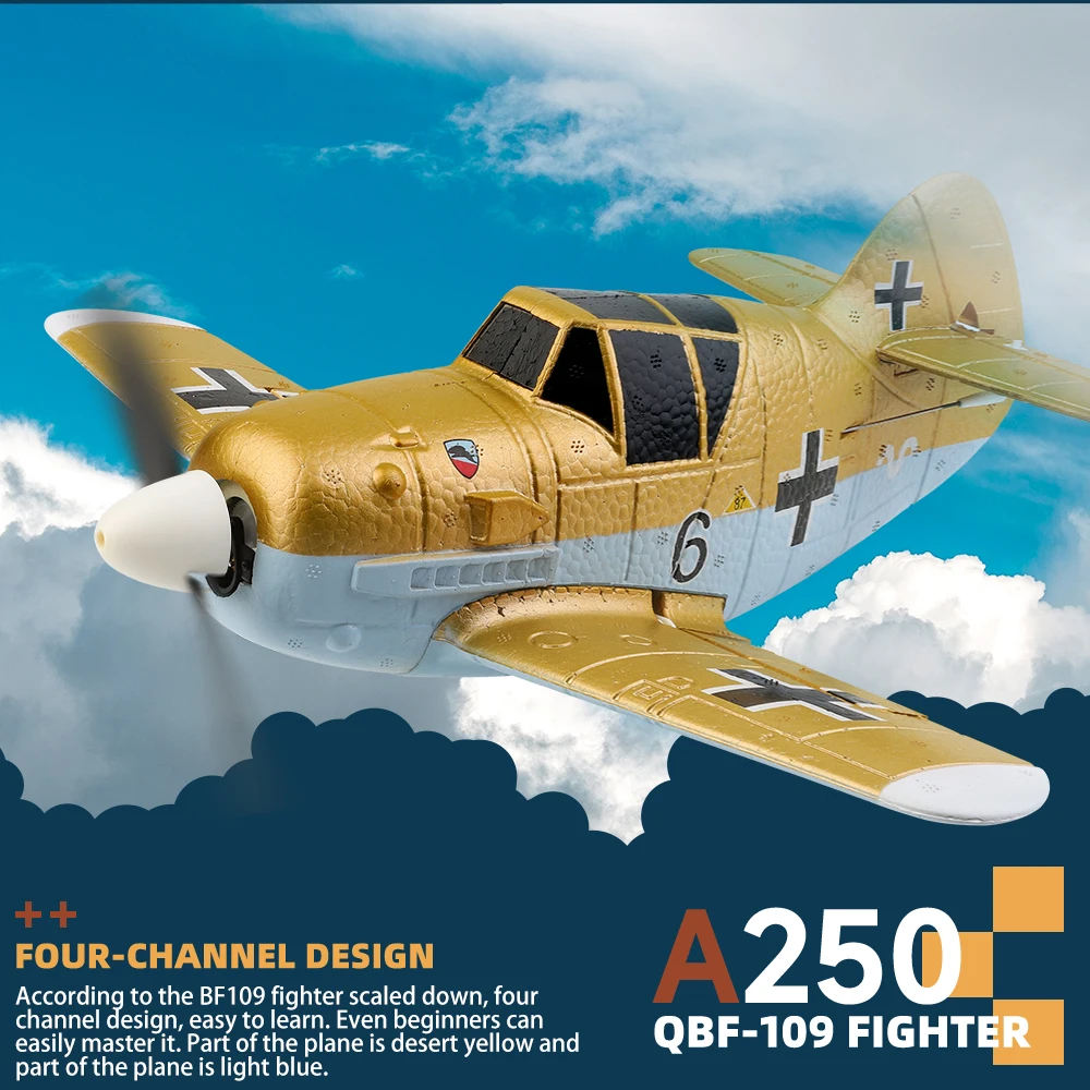 WLtoys XK A250 4Ch RC Самолет 6G/3D режим трюки самолёт 6-осевой мультяшный уличные игрушки