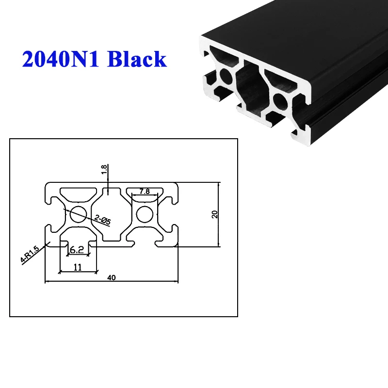 

Алюминиевый профиль 2040N1 20*40