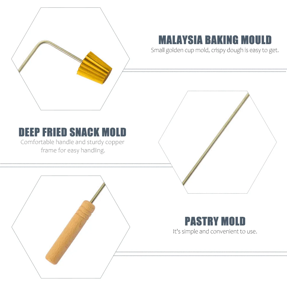 Мини-вафельница маленькая золотая чашка форма инструменты для жарки Малайзия