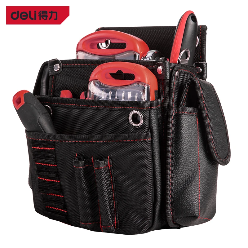 1Pcs Waterproof Oxford Cloth Tool Bag Multi Pockets Tool Organizer Pouch Electrician Tool Belt Screwdriver Utility Kit Holder