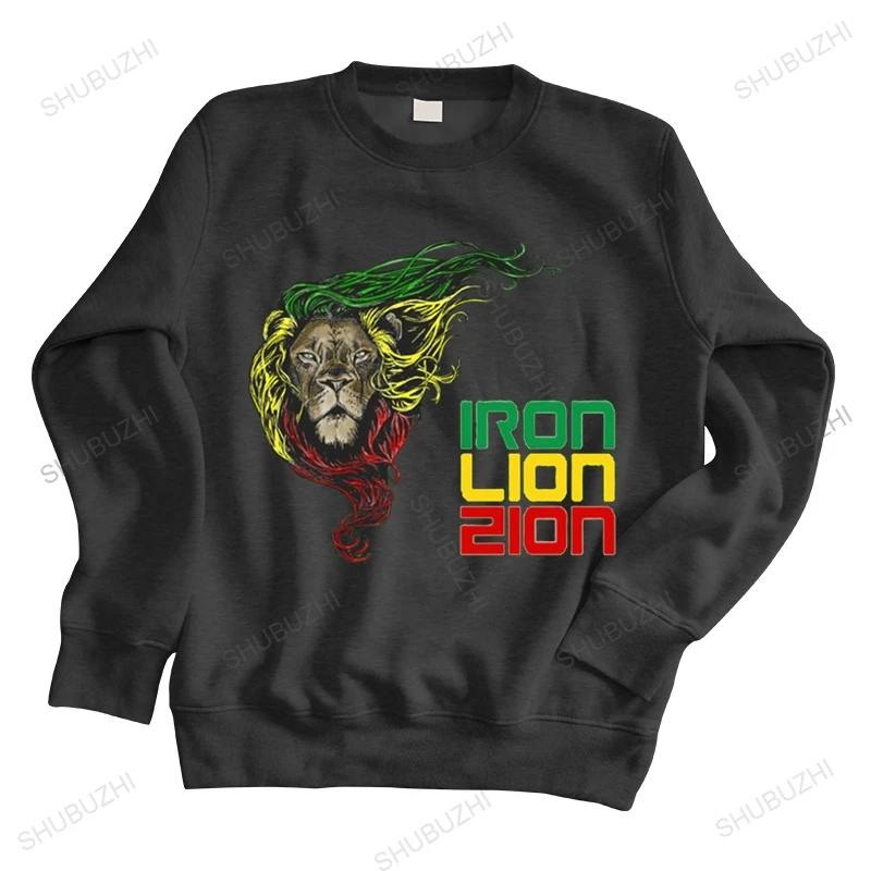 

men autumn sweatshirt black hoody Reggae Lion Zion Costume Adult Rasta Lion Tops hoody Novelty Camisetas brand spring hoodie