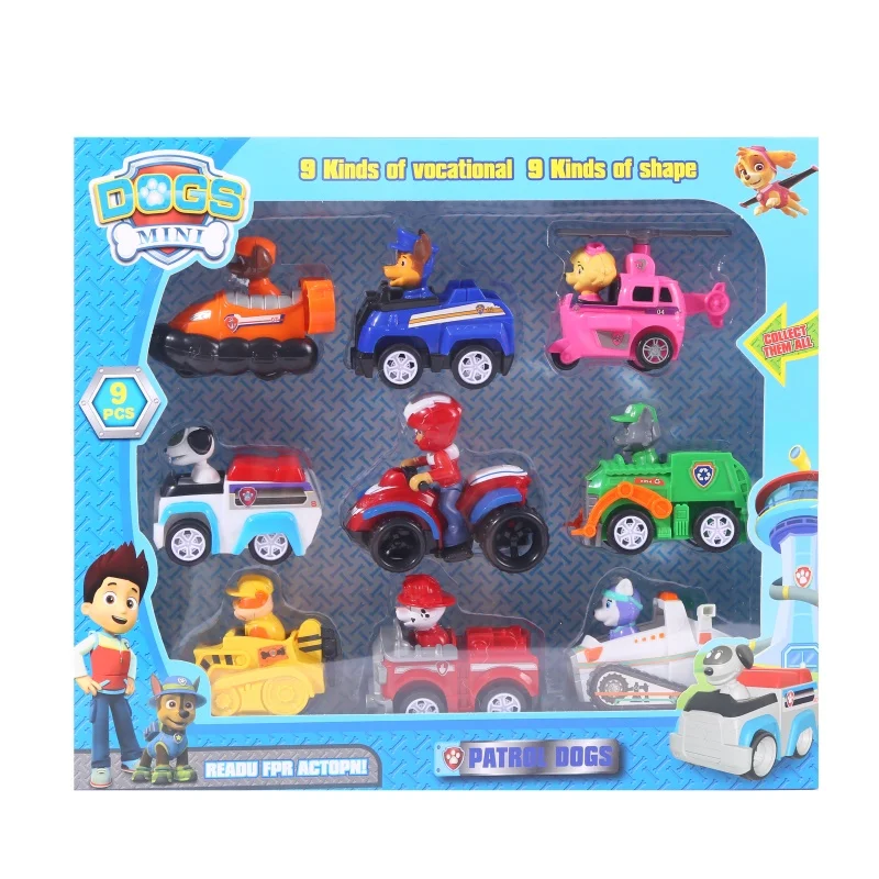 

6/7/9Pcs Paw Patrol Toy Set Mission Cruiser Dog Pat Patrouille Canine Patrol Vehicle Car Birthday Gifts Toy For Children Boys