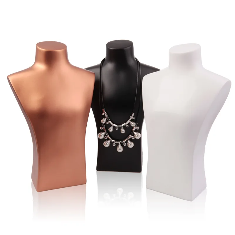 Resin Mannequin Necklace Earrings Holder Head Bust Stand Model Shop Retailer Counter Jewelry Organizer Necklace Display