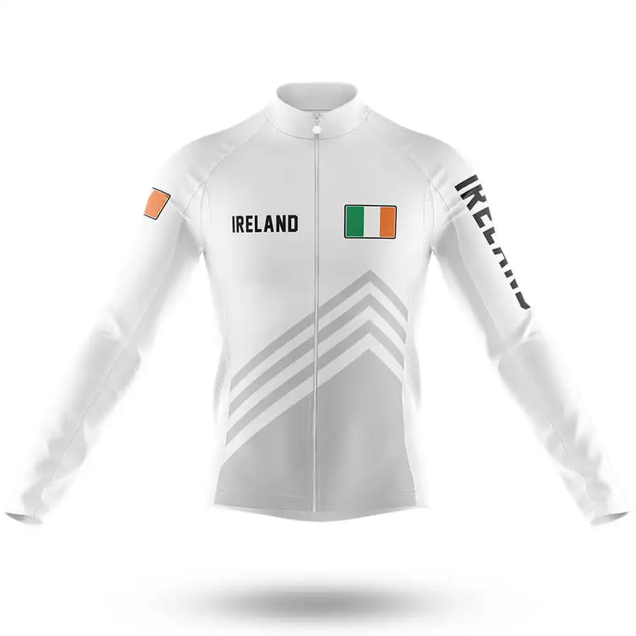

WINTER FLEECE THERMAL Ireland NATIONAL TEAM ONLY LONG SLEEVE ROPA CICLISMO CYCLING JERSEY CYCLING WEAR SIZE XS-4XL