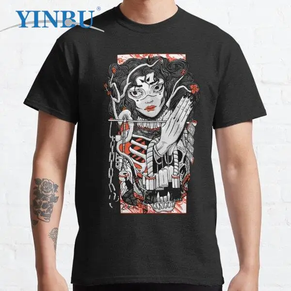 

Мужская футболка с графическим принтом Spirit YINBU, 2023