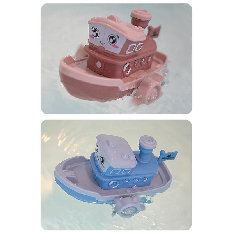 Baby Bath Toys For Kids Baby Bath Swimming Clockwork Toy Boat Wound-Up Bath Toy Beach Water Bath Toy For Kid Gifts