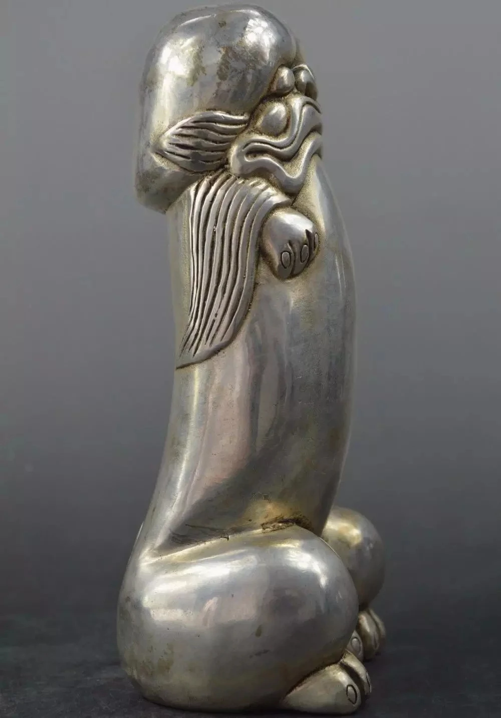 Доставка бесплатно plata del Selbstbet o Китай guardián tallado Foo perros estatuas de Sog los Belgganos genitales estatua